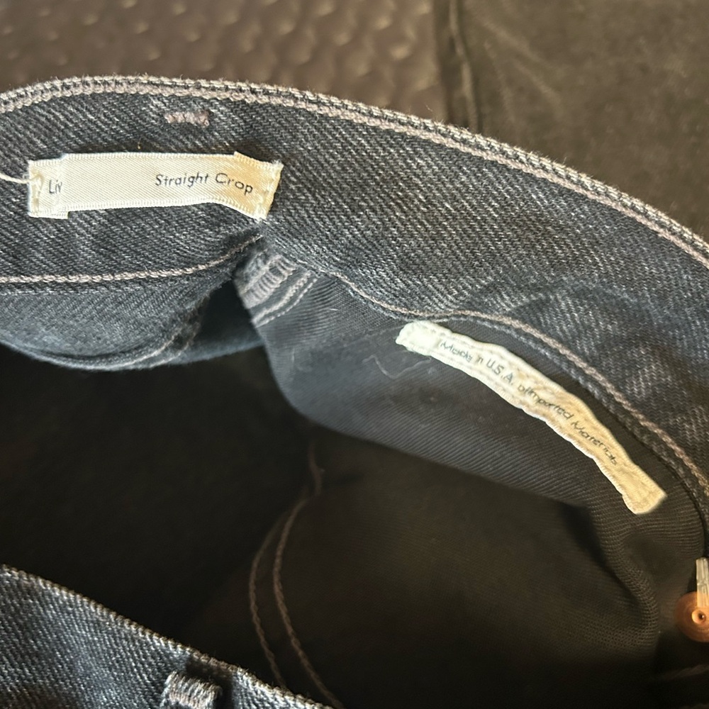 Aritzia Wilfred Straight Crop Women's Jeans  in Black